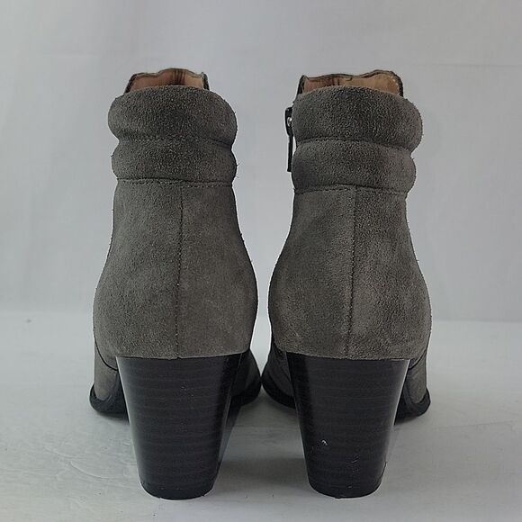 Vionic Jessie Gray Suede Leather Women's Ankle Boots - Picture 5 of 14